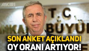 Son anket sonucu açıklandı: Ankara'da Mansur Yavaş'ın oy oranı artıyor!