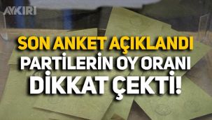 Son seçim anketi açıklandı: Partilerin oy oranı dikkat çekti, barajı hangi partiler geçiyor