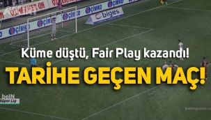 Süper Lig'de tarihe geçen maç: Göztepe küme düştü, Gaziantep ile Fair Play'de kazandı