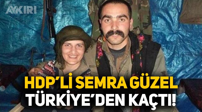 Teröristle fotoğrafı çıkan HDP'li Semra Güzel, Almanya'ya kaçtı!
