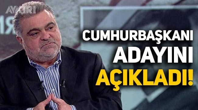 Turgut Özal'ın oğlu Ahmet Özal, Cumhurbaşkanı adayını açıkladı