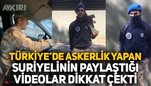 Türkiye'de askerlik yapan Suriyelinin kışladan paylaştığı videolar dikkat çekti