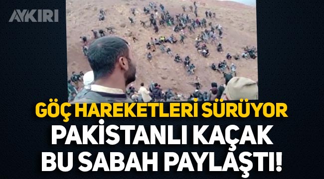 Türkiye'ye göç dalgası sürüyor: Kaçaklar yeni video paylaştı