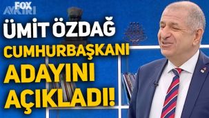 Ümit Özdağ, Zafer Partisi'nin Cumhurbaşkanı adayını açıkladı