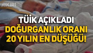 2021'de doğan bebek sayısı açıklandı: Doğum oranı 20 yılın en düşük seviyesinde