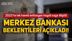 2023 hayalleri suya düştü: Merkez Bankası yıl sonu enflasyon ve dolar kuru beklentisini açıkladı