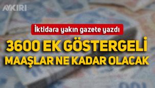 3600 ek göstergeli maaşlar ne kadar olacak? İktidara yakın gazete yazdı