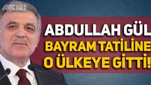 Abdullah Gül, bayram tatili için Paris'e gitti