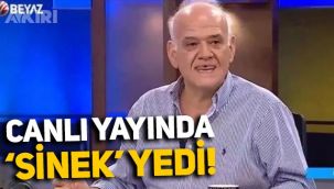 Ahmet Çakar'dan canlı yayında olay hareket: Sinek yedi
