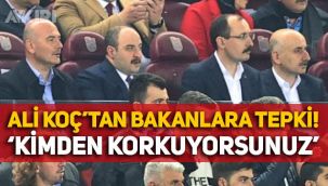 Ali Koç'tan Trabzonsporlu bakanlara sert tepki: