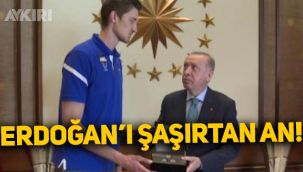 Anadolu Efes'in ziyaretinde Erdoğan şaşkınlığını gizleyemedi!