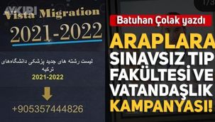 Batuhan Çolak yazdı: Arap ülkelerine özel Tıp fakültesi kampanyası