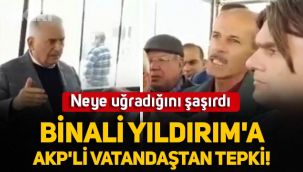 Binali Yıldırım neye uğradığını şaşırdı: Binali Yıldırım'a Konya'da AKP'li vatandaştan tepki!