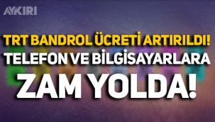 Cep telefonu ve bilgisayar alacaklara kötü haber: TRT bandrol ücretleri artırıldı