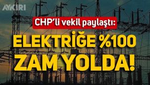 CHP'li milletvekili sosyal medyadan paylaştı: