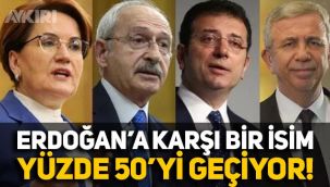 Cumhurbaşkanlığı anketinin sonuçları açıklandı: Erdoğan'a karşı bir isim yüzde 50'yi geçiyor