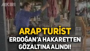 Erdoğan'a hakaret ettiği iddia edilen Arap turist gözaltına alındı