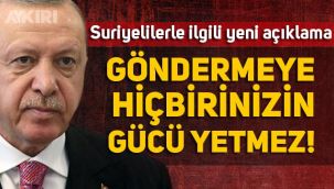 Erdoğan'dan Suriyeliler ve sığınmacılarla ilgili yeni açıklama: 