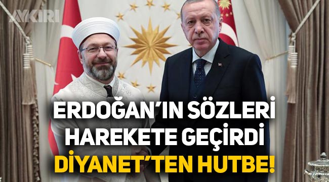 Erdoğan'ın sözleri sonrası Diyanet'ten Cuma namazında "Şükür" hutbesi!