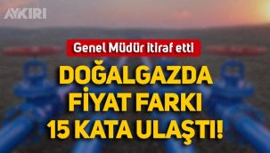 EÜAŞ Genel Müdüründen itiraf: Doğalgazda fiyat farklı 15 kata ulaştı!