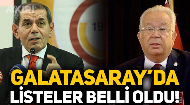 Galatasaray'da başkan adayları Dursun Özbek ve Eşref Hamamcıoğlu'nun listeleri belli oldu