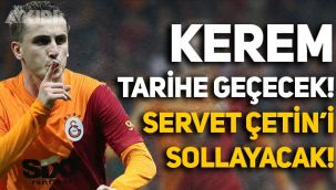 Galatasaray'da Kerem Aktürkoğlu tarihe geçecek, Servet Çetin'i sollayacak!