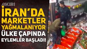İran'da yüksek enflasyon sonrası Başkent Tahran'da marketler yağmalanmaya başladı, rejim protestoları ülke geneline yayılıyor