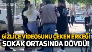 İstanbul Beylikdüzü'nde bir kadın, gizlice videosunu çeken erkeği dövdü