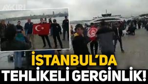 İstanbul'da tehlikeli gerginlik: Afganistan bayrağı açanlara Türk bayrağı ile karşılık verildi