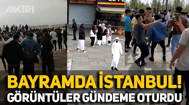 İstanbul'un çeşitli noktalarında gündeme oturan görüntüler: "Türk yok"