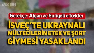 İsveç'teki göçmen merkezinde Afgan ve Suriyeli erkekler 