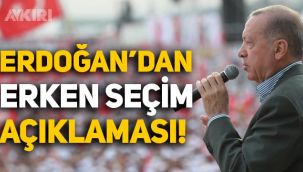 Kasım ayı iddiası: Erdoğan'dan erken seçim açıklaması!