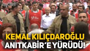 Kemal Kılıçdaroğlu, gençlerle birlikte Güvenpark'tan Anıtkabir'e yürüdü