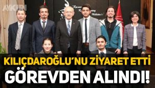 Kemal Kılıçdaroğlu’nu ziyaret eden öğrenci, AKP'deki görevinden alındı