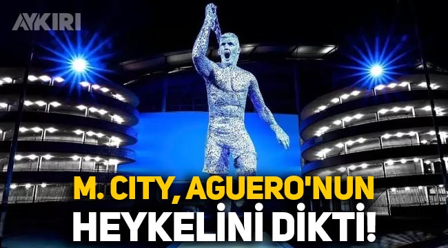 Manchester City, Sergio Agüero'nun heykelini dikti