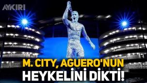 Manchester City, Sergio Agüero'nun heykelini dikti