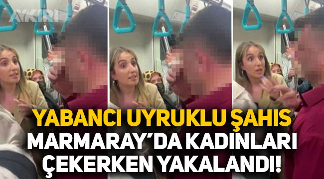 Marmaray'da taciz: Yabancı uyruklu şahıs kadınların fotoğrafını çekti, arbede yaşandı