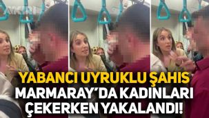 Marmaray'da taciz: Yabancı uyruklu şahıs kadınların fotoğrafını çekti, arbede yaşandı