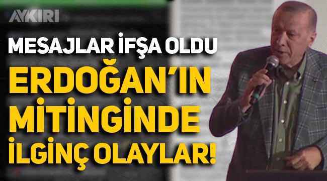 Mesajlar ifşa oldu: Erdoğan'ın Adana'daki mitingine "Festival" diyerek götürmüşler!
