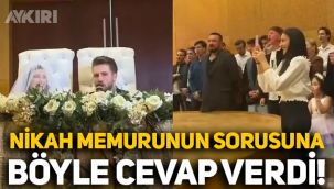 Nikah memurunun sorusuna Ronaldo gibi 