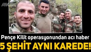 Pençe Kilit operasyonunda 5 askerimiz şehit düştü: Birlikte fotoğrafları yürek burktu