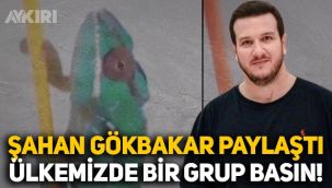 Şahan Gökbakar'dan bukalemun paylaşımı: