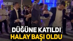 Serdar Dursun düğüne katıldı, halay başı oldu