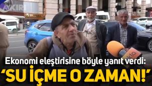 Sokak röportajında ekonomi eleştirisine böyle yanıt verdi: