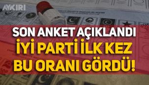 Son seçim anketi açıklandı: İYİ Parti ilk kez bu oranı gördü! İşte partilerin oy oranları