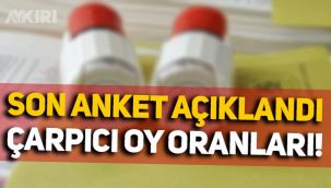 Son seçim anketinin sonuçları açıklandı: CHP, AKP'ye yaklaştı, İYİ Parti yüzde 20'ye ulaştı!