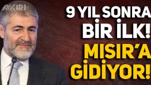 Türkiye'den 9 yıl sonra bir ilk: Nureddin Nebati, Mısır'a gidiyor