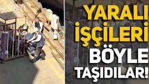 Tuzla Tershanesi'nde yaralanan işçilerin ambulansa taşınma görüntüleri tepki çekti