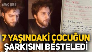 Ufuk Beydemir, 7 yaşındaki çocuğun şiirini besteledi: Ben bir kek miyim