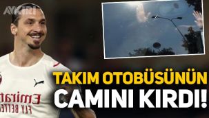 Zlatan Ibrahimovic, Milan takım otobüsünün camını kırdı